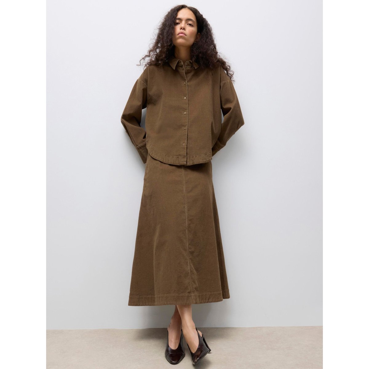 Jupe marron - teak, VERO MODA