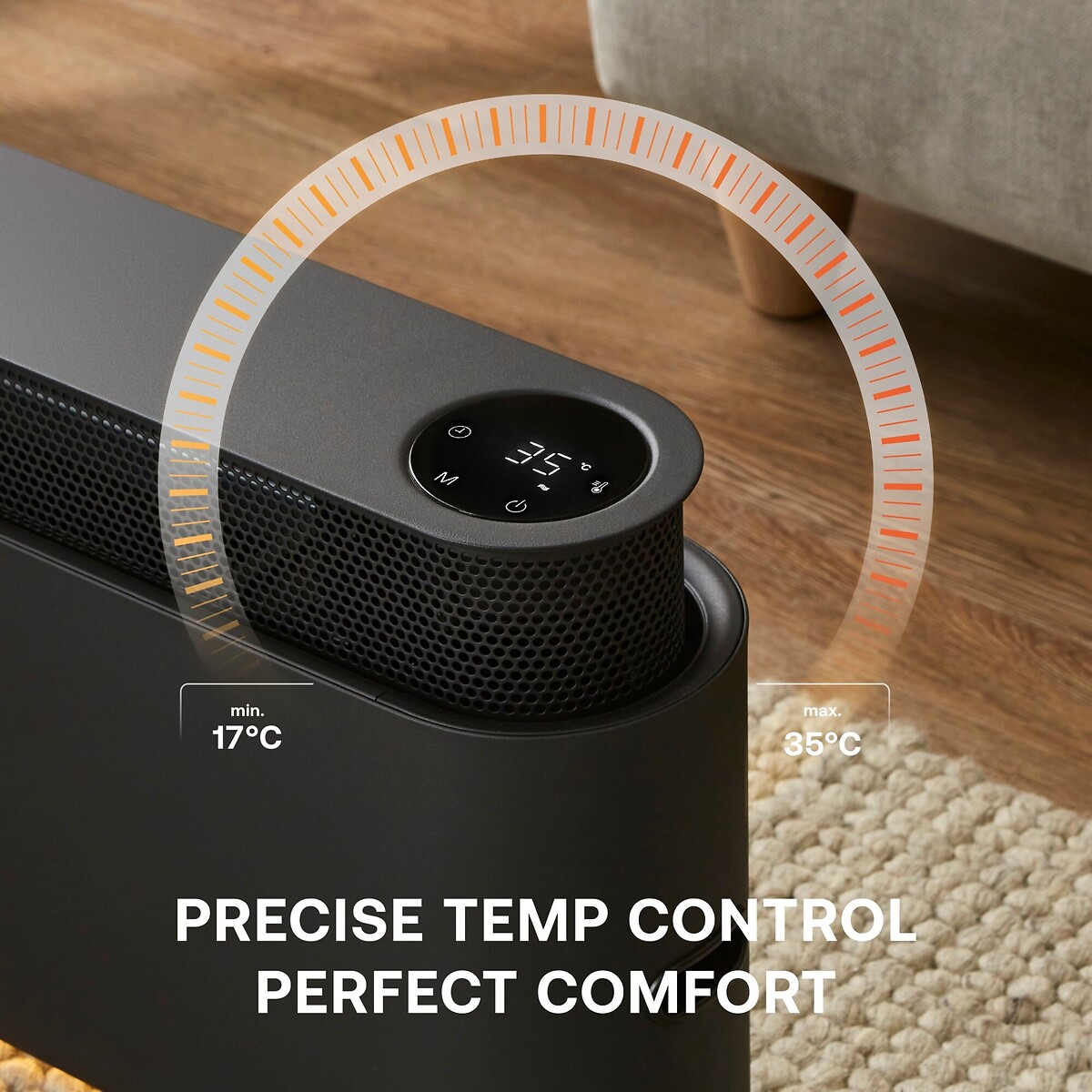 ThermalQ 2.2kW Baseboard Convector Heater - DXBC22 black, DIMPLEX