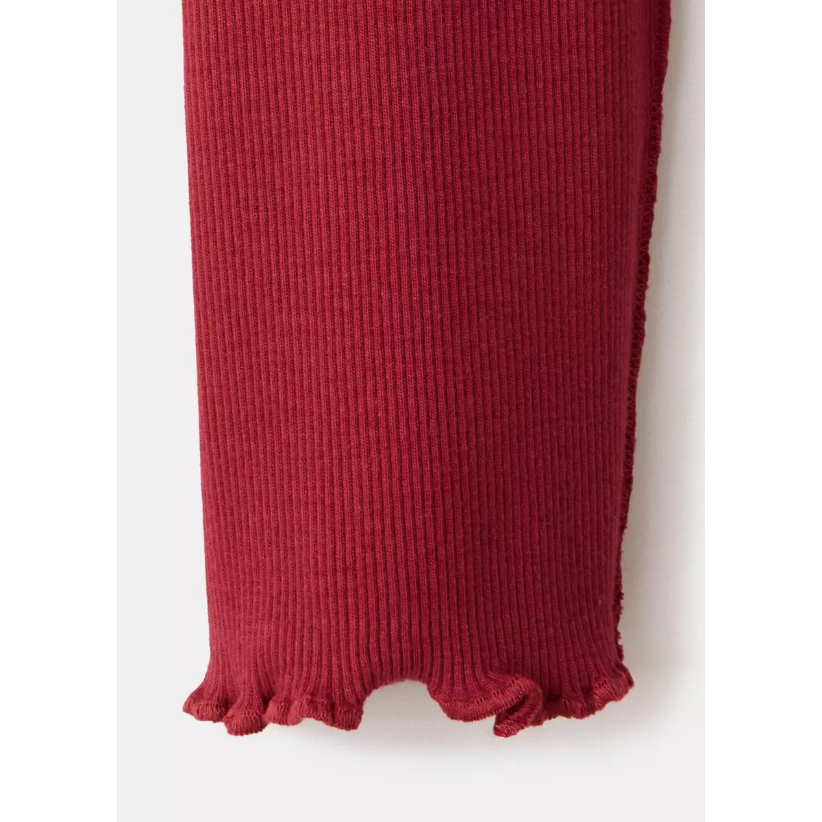 T-shirt côtelé coutures ondulées rouge, MANGO KIDS