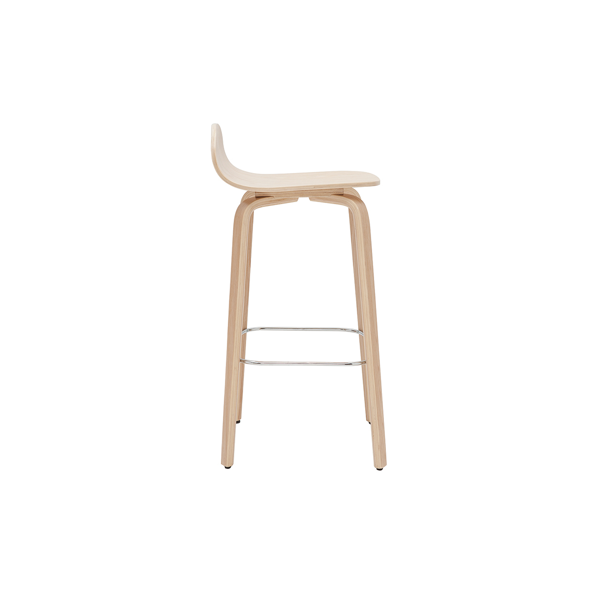 Tabourets de bar vintage H68 cm (lot de 2) OBRA naturel, MILIBOO