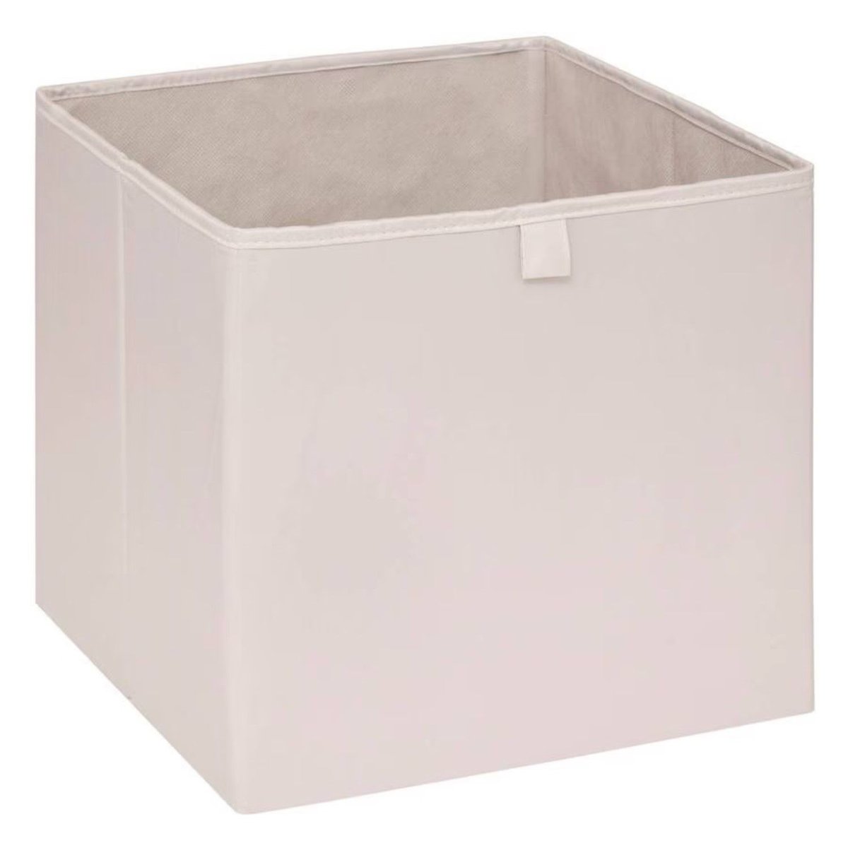 Lot de 2 boîtes de rangement cubes à motifs arches MIX'N MODUL beige, TOILINUX