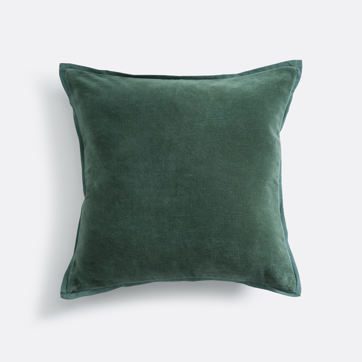 Housse de coussin velours uni, Alette vert cèdre, LA REDOUTE INTERIEURS