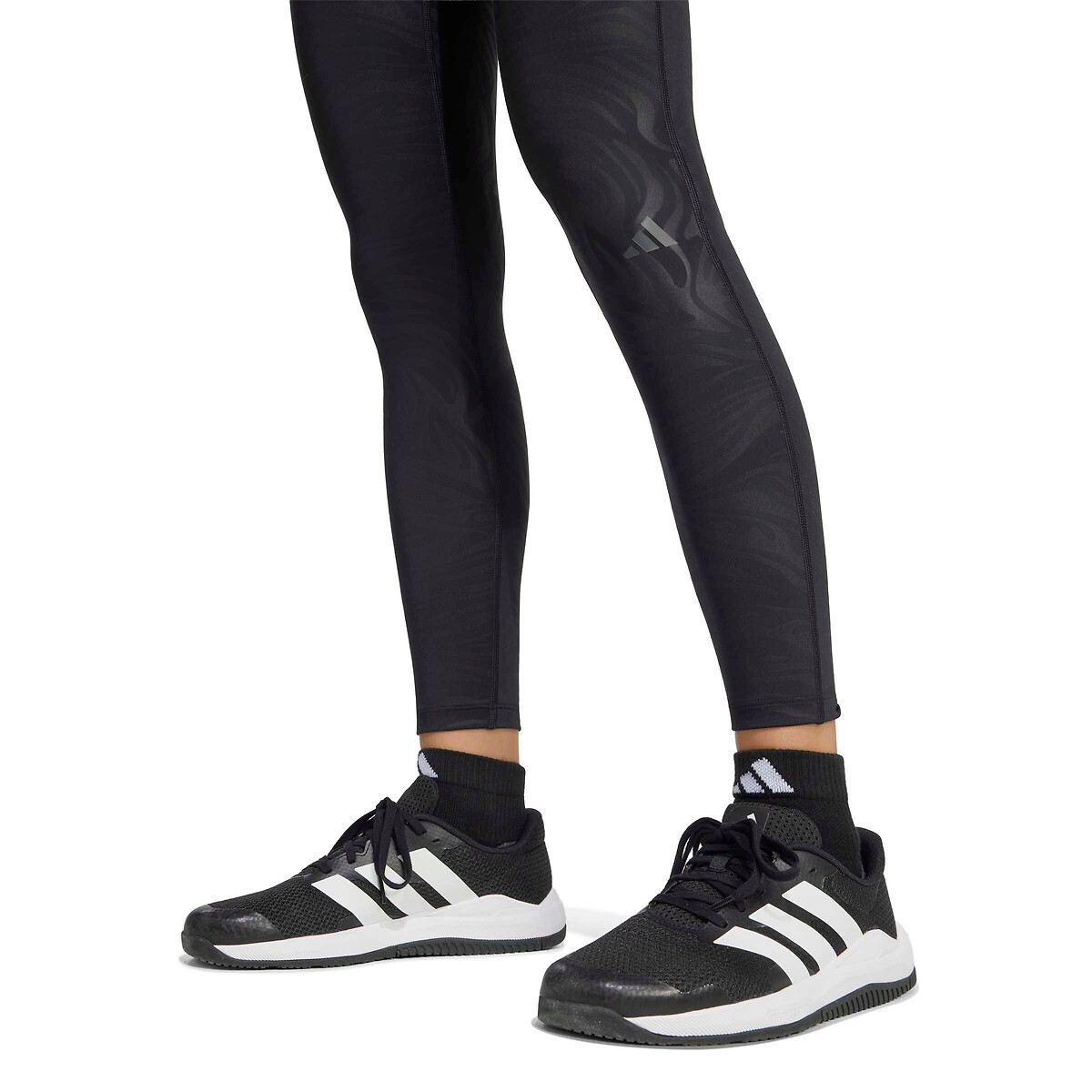 Leggings sportivi fantasia nero , adidas Performance