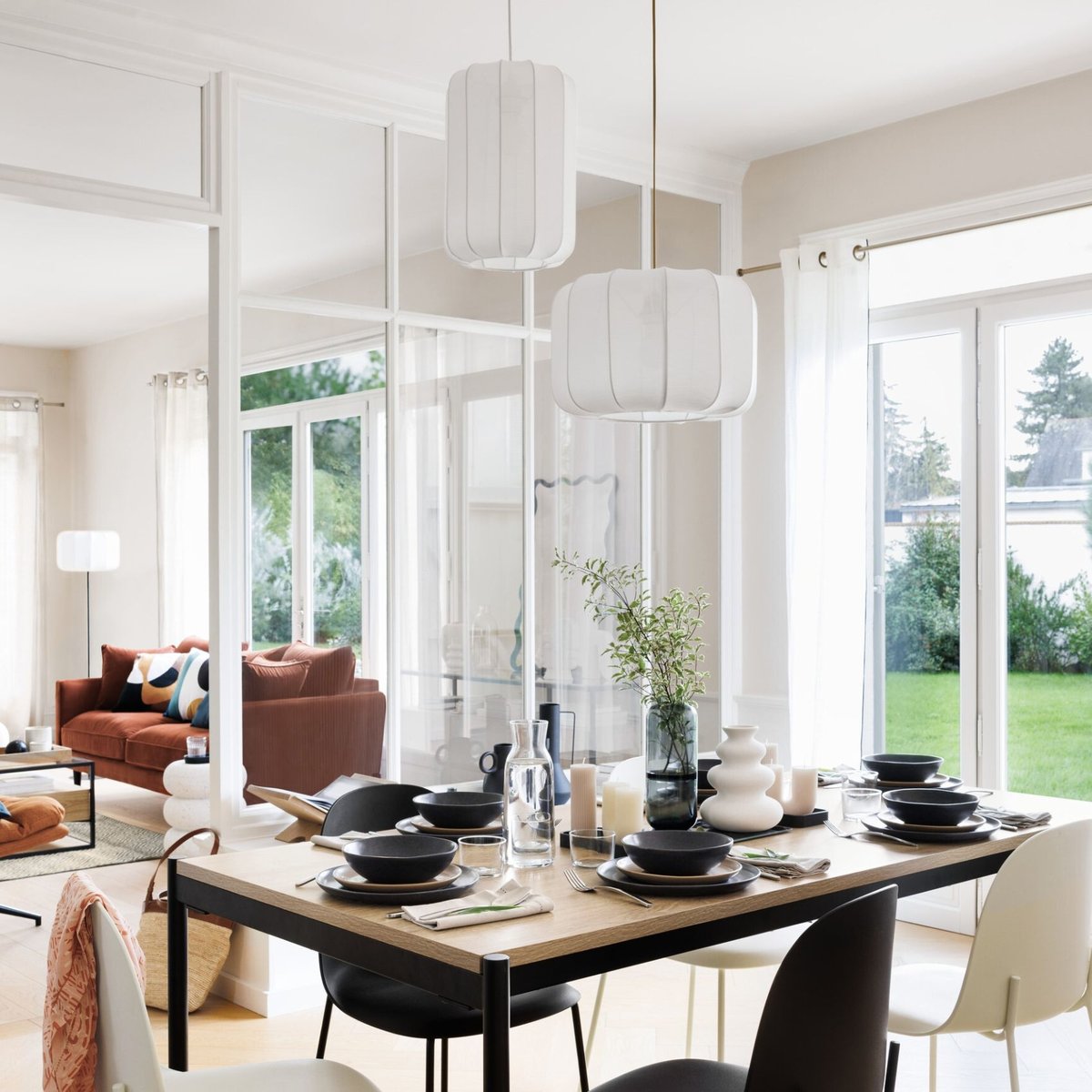Suspension coton blanc TOBIE blanc, ATMOSPHERA