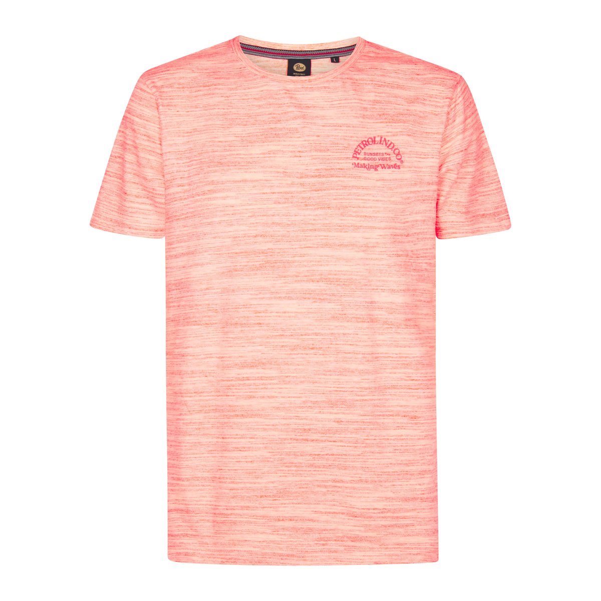 T-shirt à logo quasar rose fiery coral, PETROL INDUSTRIES