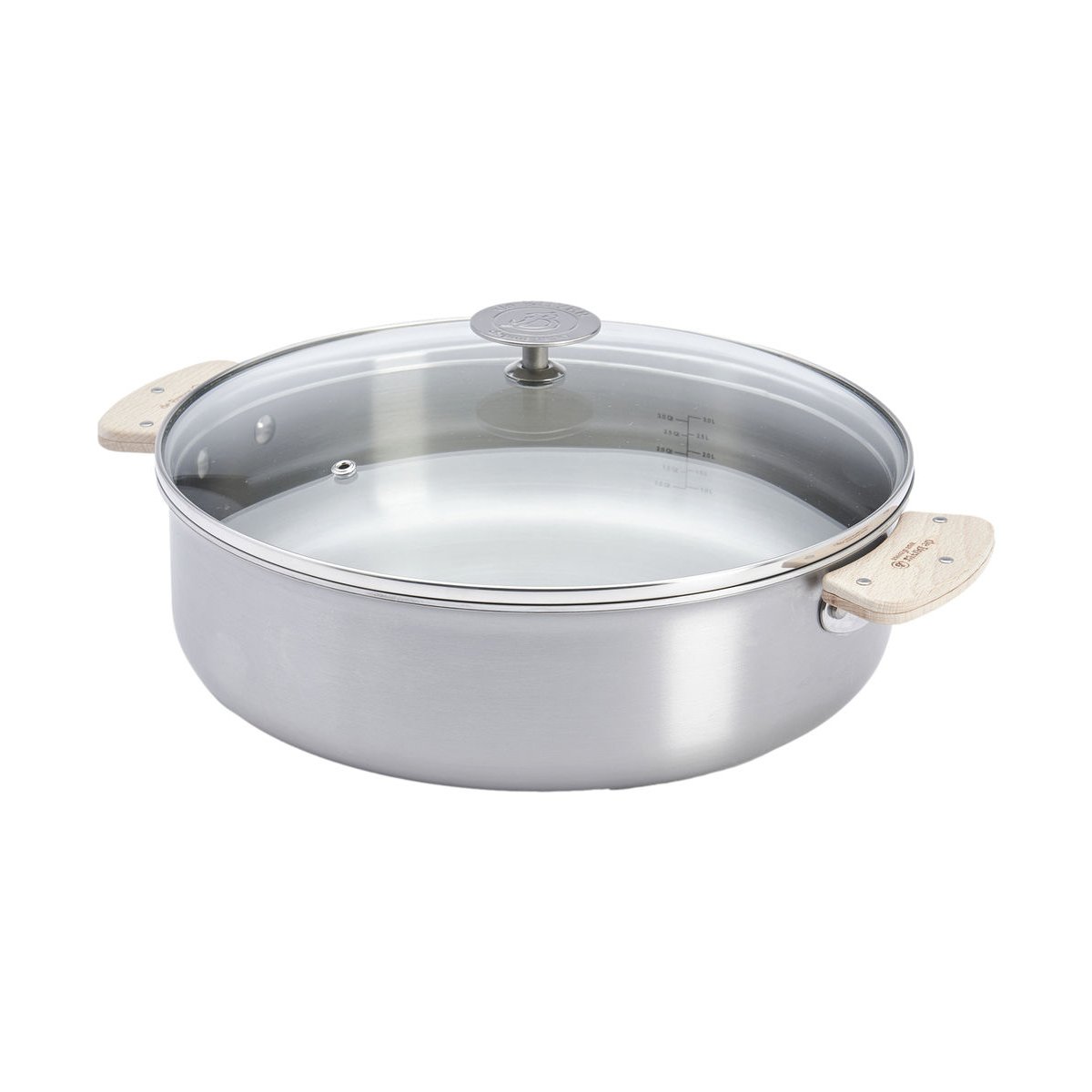 Sauteuse droite ø28 cm - alchimy loqy gris, DE BUYER