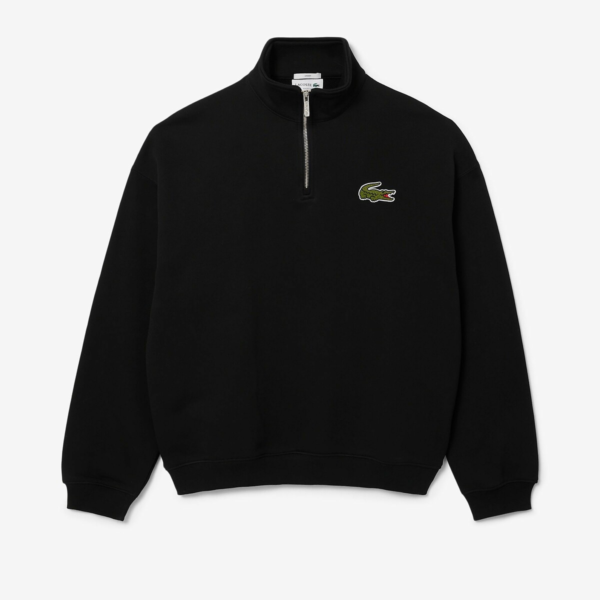 Loose Fit Sweatshirt with Half Zip black, LACOSTE