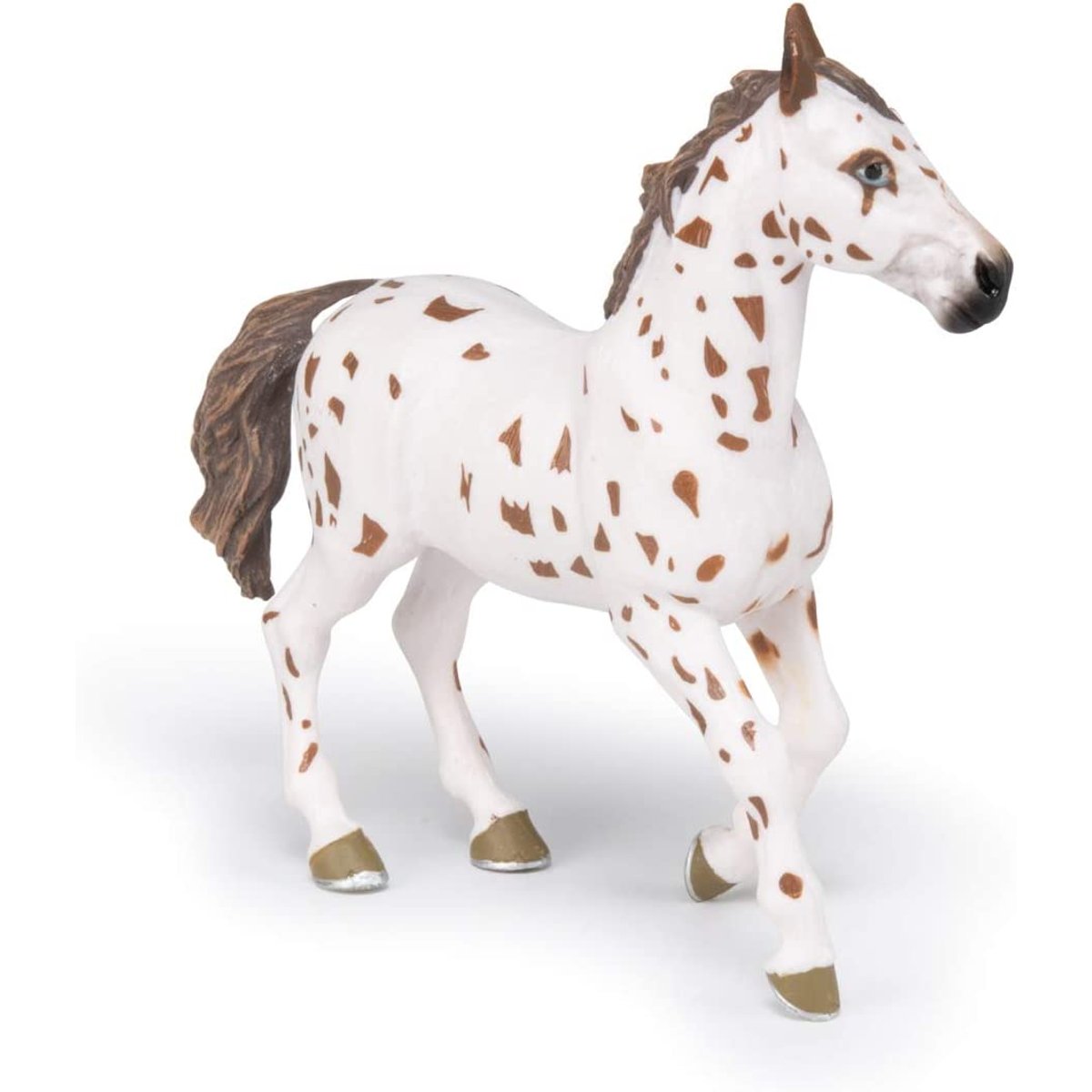 Figurine Jument appaloosa blanc, PAPO