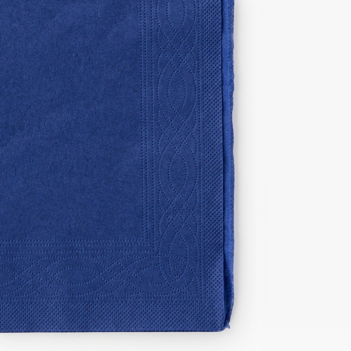 20 serviettes en papier uni 40*40cm, bleu foncé, MONOPRIX