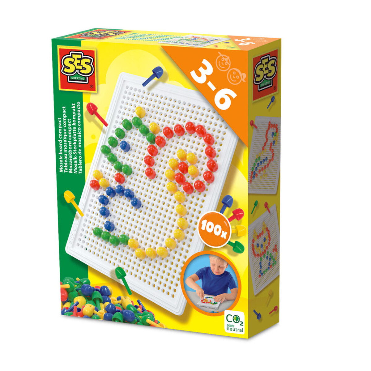 Brinquedo "Quadro mosaico completo", SES multicolor, SES