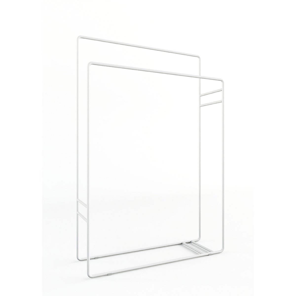 Porte-serviettes en acier tubulaire DELAYA blanc, METALLBUDE