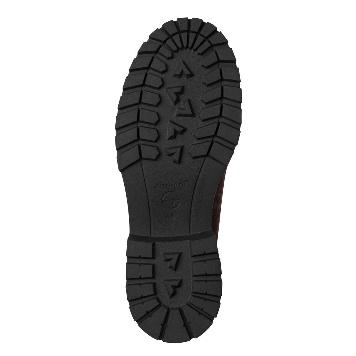 Slipper en cuir marron mocca, TAMARIS