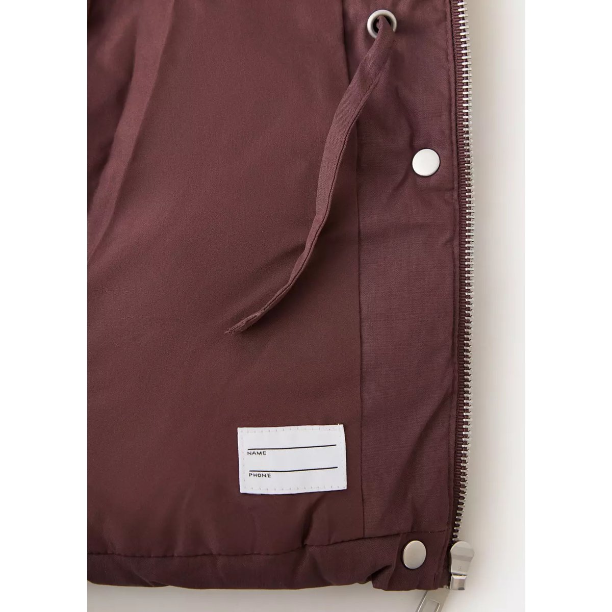 Anorak matelassé à capuche grenat, MANGO KIDS