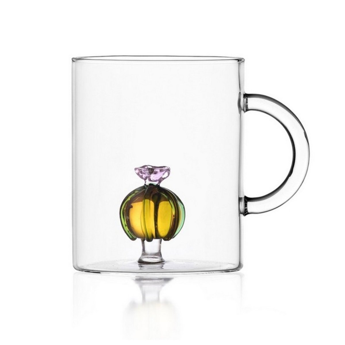 Mug verre cactus  DESERT PLANTS ambre, ICHENDORF