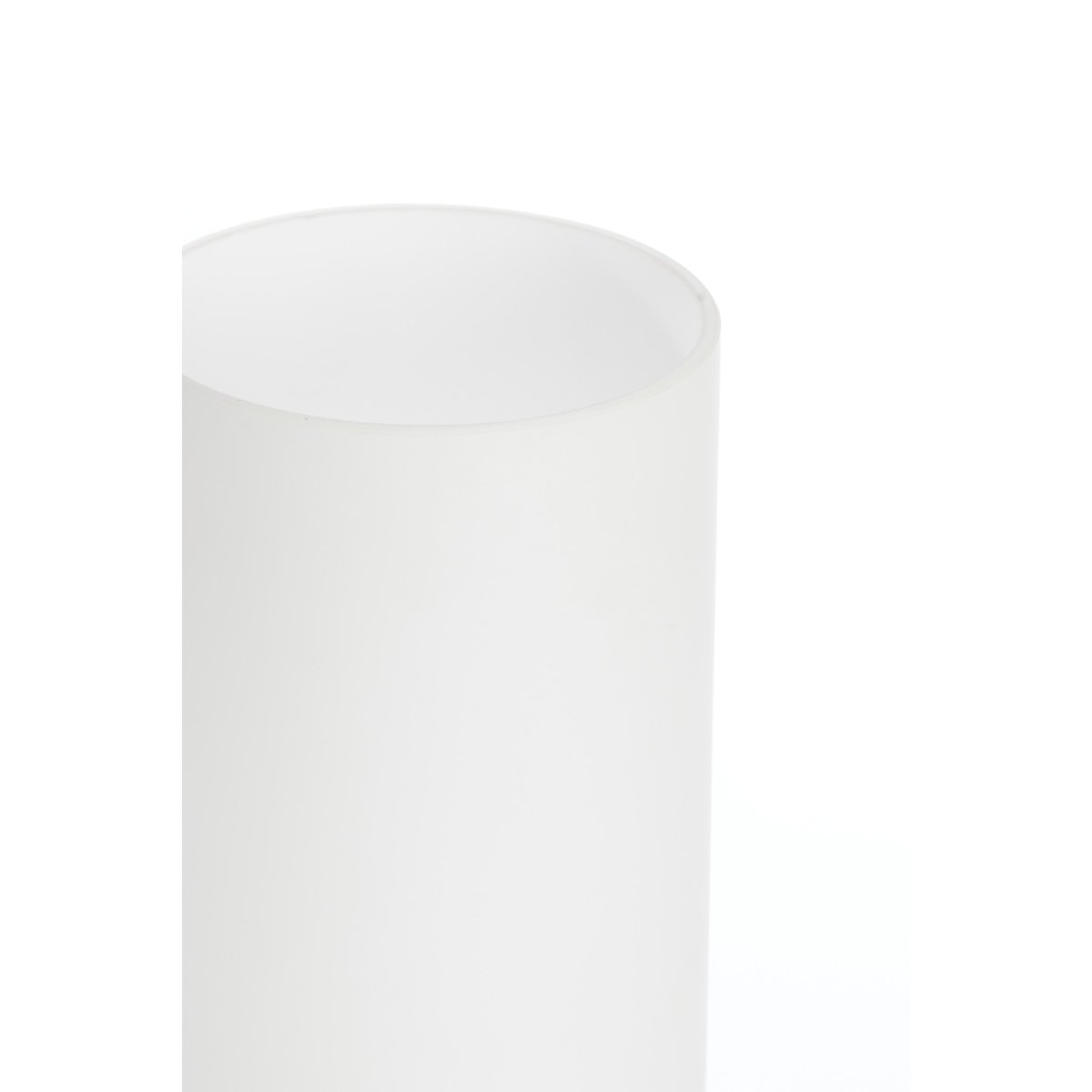 Lampe À Poser Verre RYLANO blanc, LIGHT & LIVING 