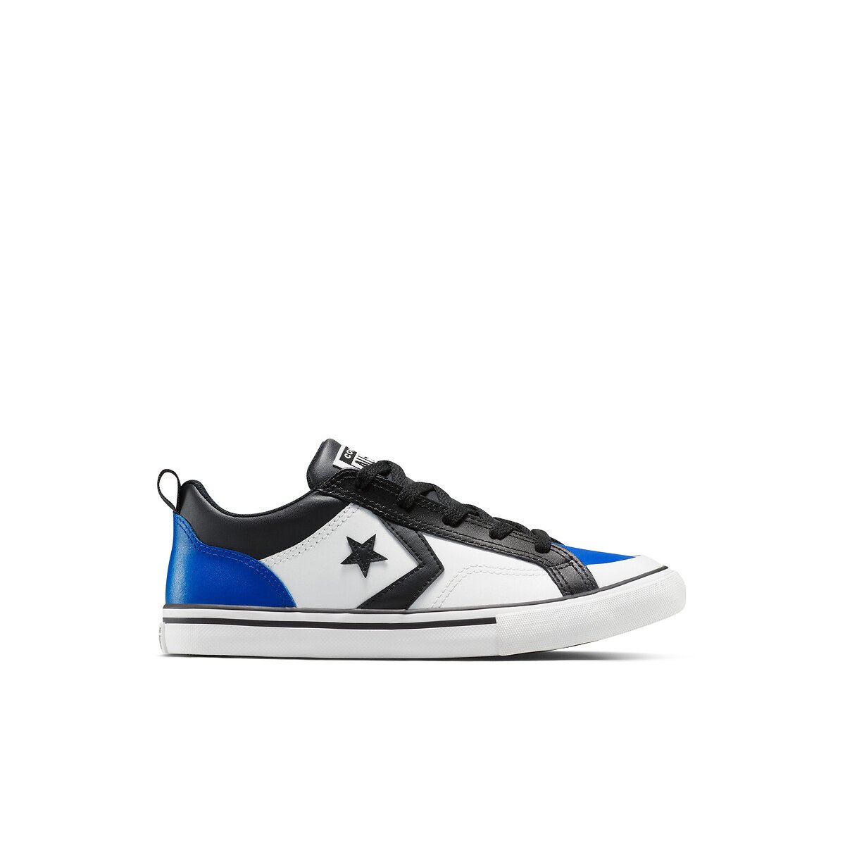 Kids Pro Blaze Archival Athletics Leather Trainers black/white/blue, CONVERSE