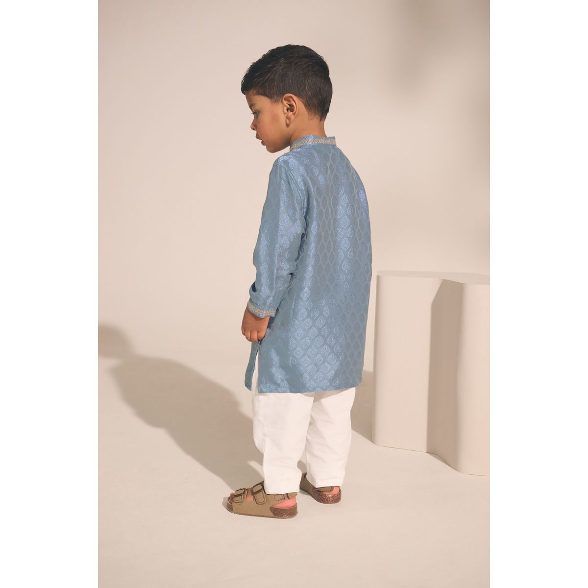 Chemise feuille bleue emb, NEXT