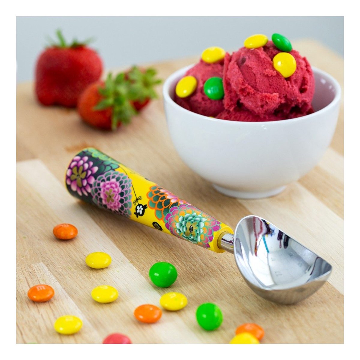 Cuillère à glace  Scoop jardin fleuri, PYLONES