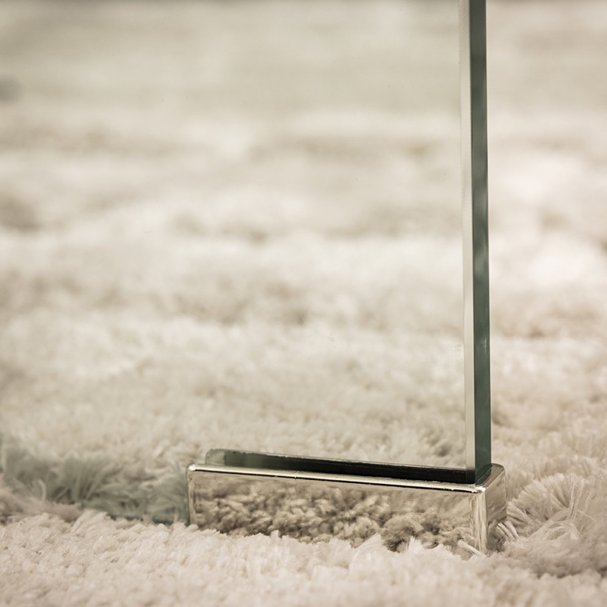 Lot de 2 tables basses gigognes en verre- NIDO transparent, DRAWER