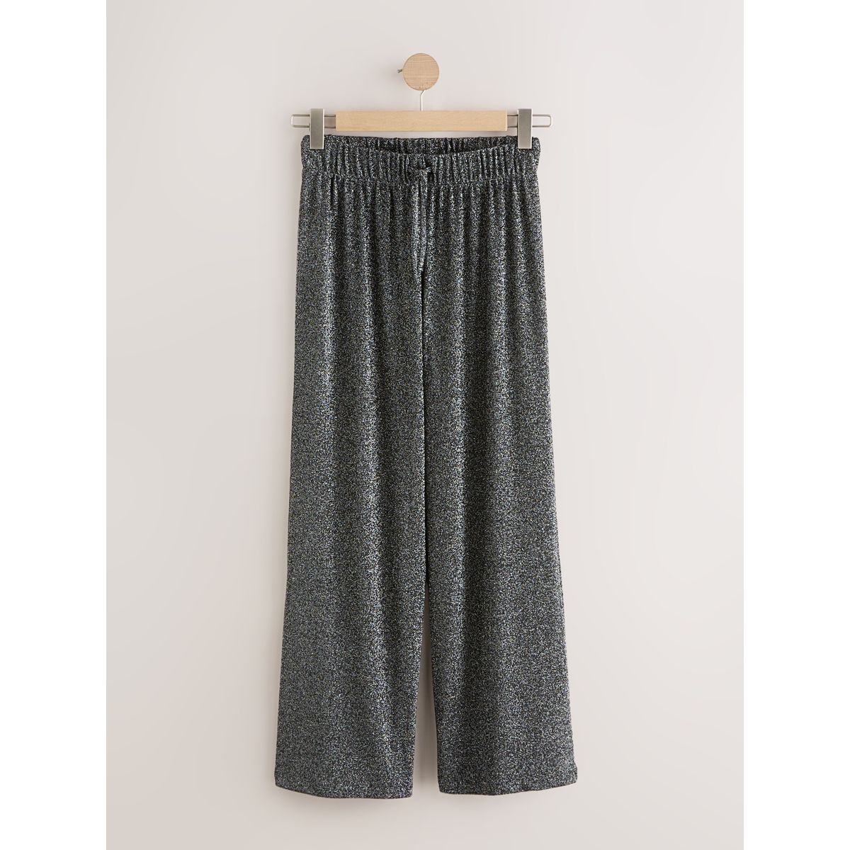 Pantalon large scintillant effet métallisé argent, NEXT
