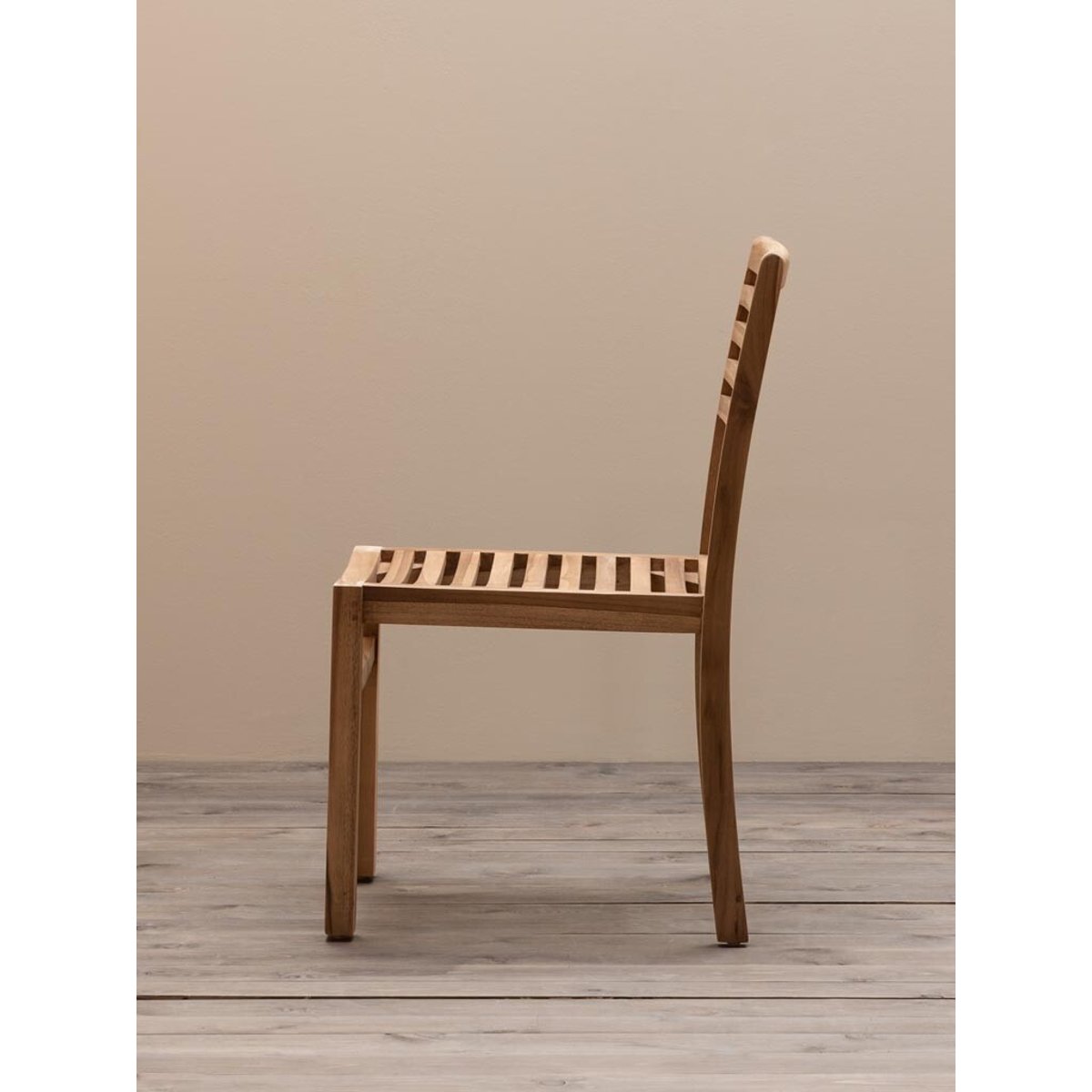 Chaise en teck TIRAMA bois clair, CHEHOMA