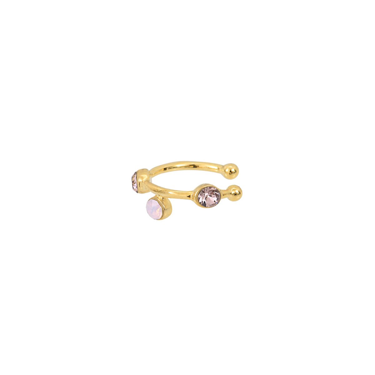 Bague d'oreille drib rose opal rose, CAROLINE NAJMAN