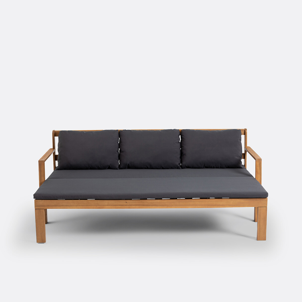 Canapé de jardin extensible, Aliza gris anthracite, LA REDOUTE INTERIEURS