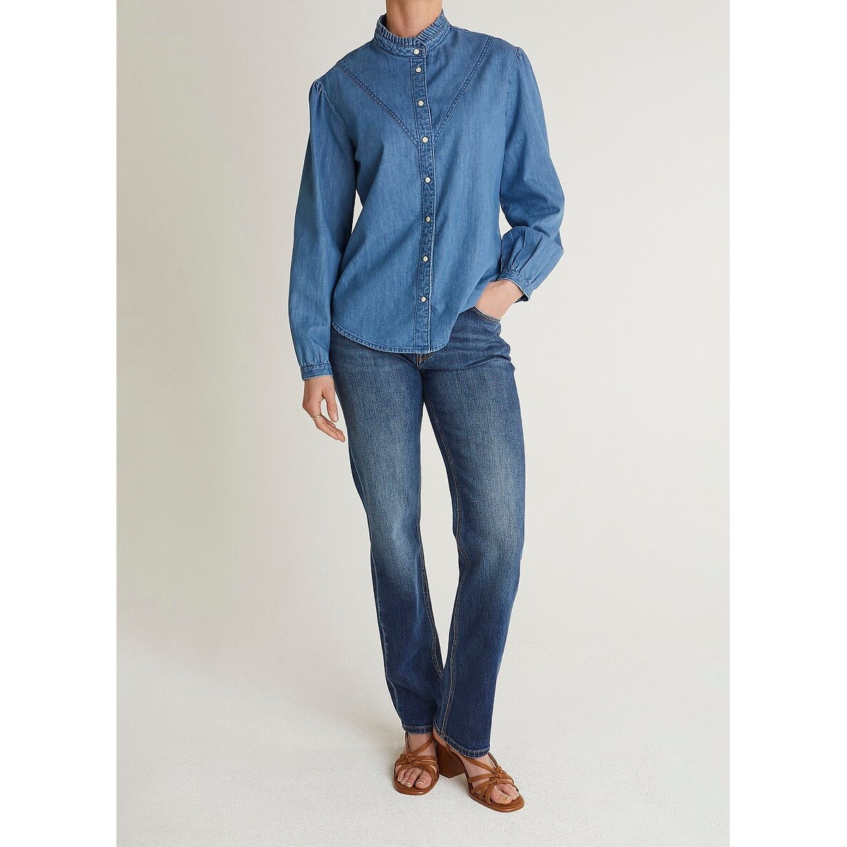 Jean droit taille standard MARY authentic royal blue, PEPE JEANS