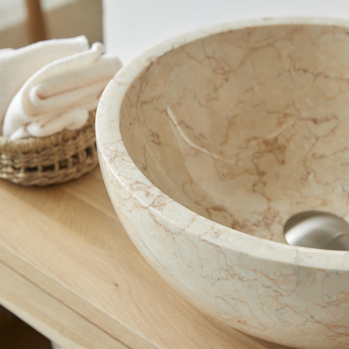 Vasque en Marbre, IBYZA beige, TIKAMOON