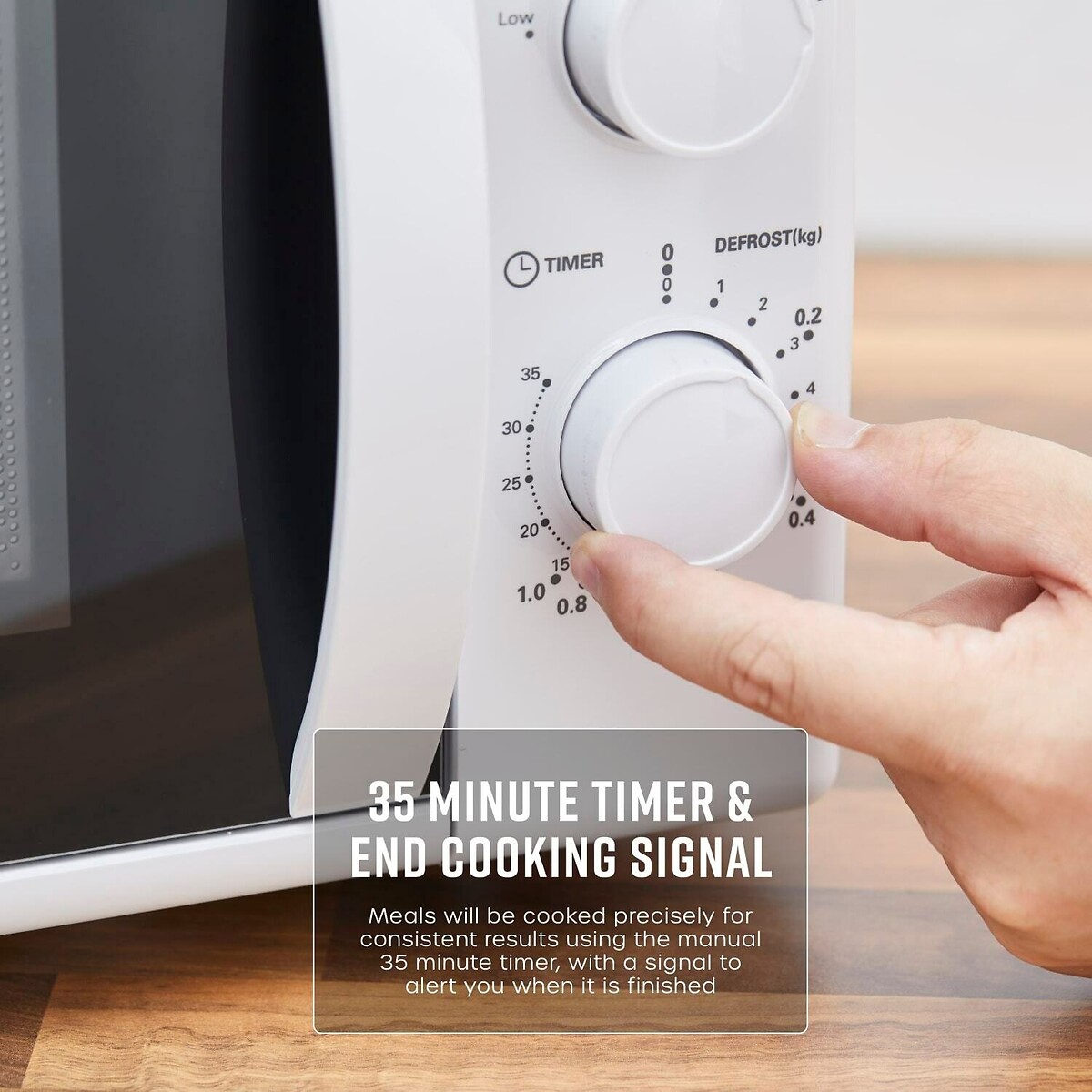 700W Manual Microwave - SM4420 white, SWAN