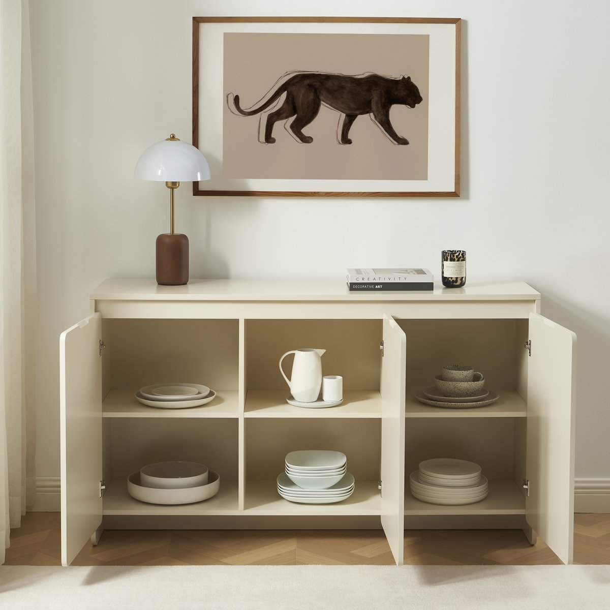 Buffet 3 portes AKKA beige, BAÏTA