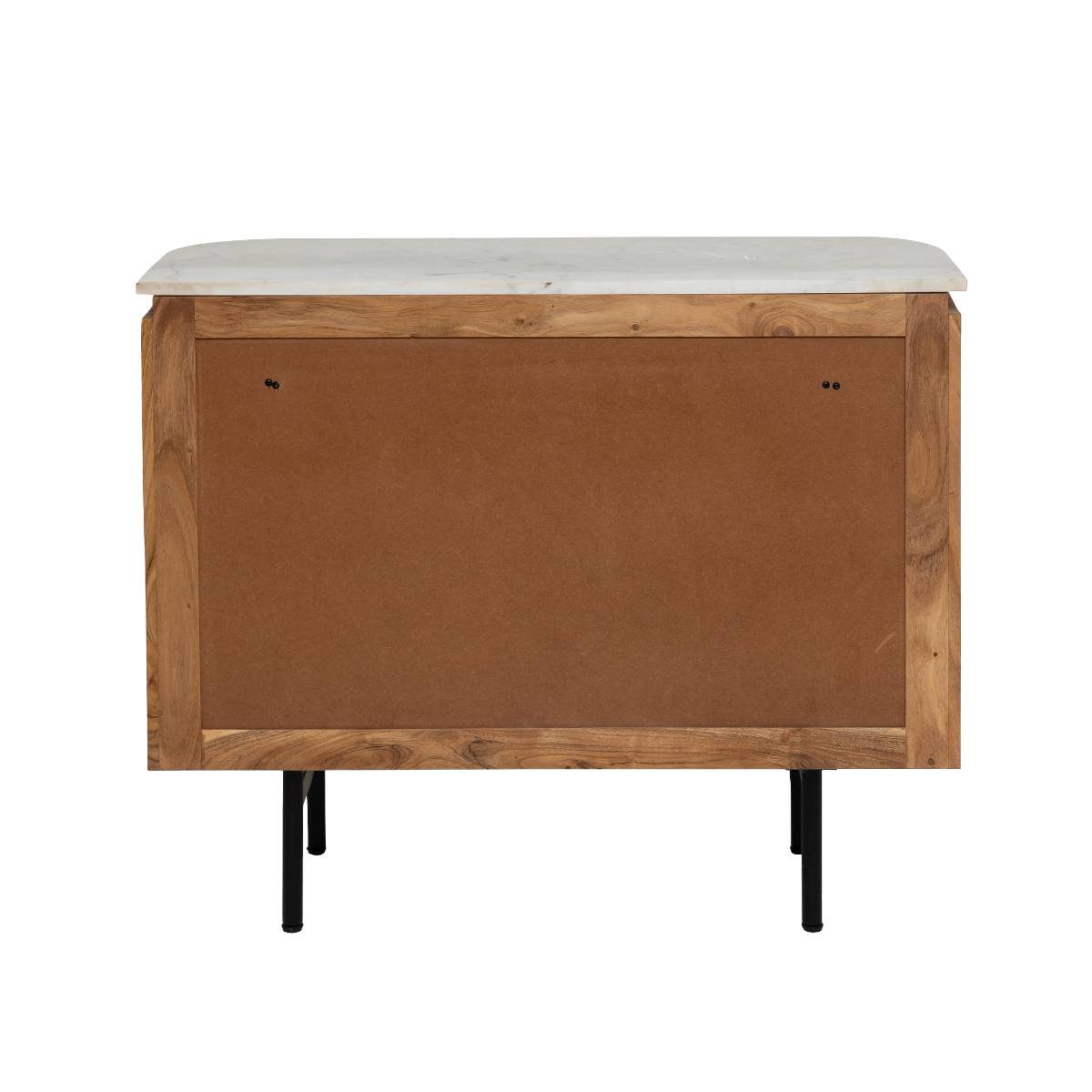 Buffet en bois d'acacia et marbre RICK bois clair, MADE IN MEUBLES 