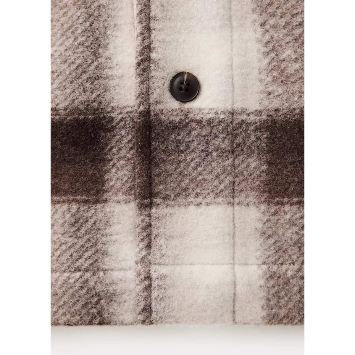 Surchemise flanelle carreaux marron, MANGO MAN