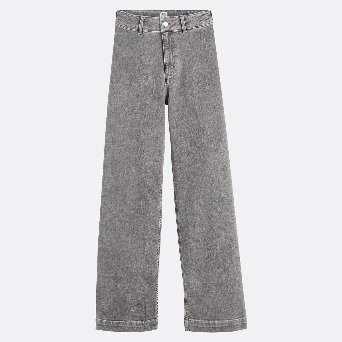 Jean large, taille haute gris clair, LA REDOUTE COLLECTIONS