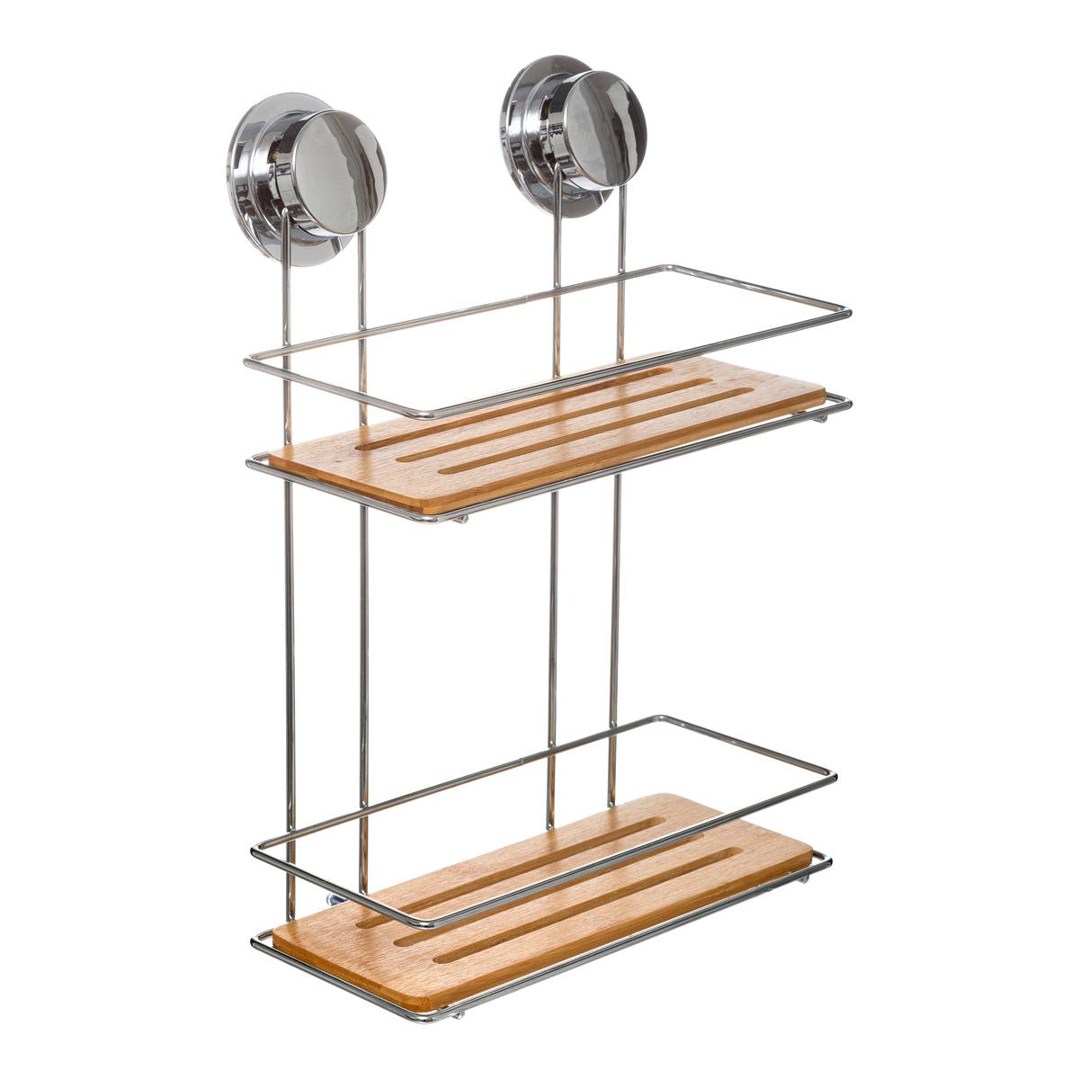 Étagère 2 niveaux à ventouse VENTERRA beige, 5FIVE SIMPLY SMART