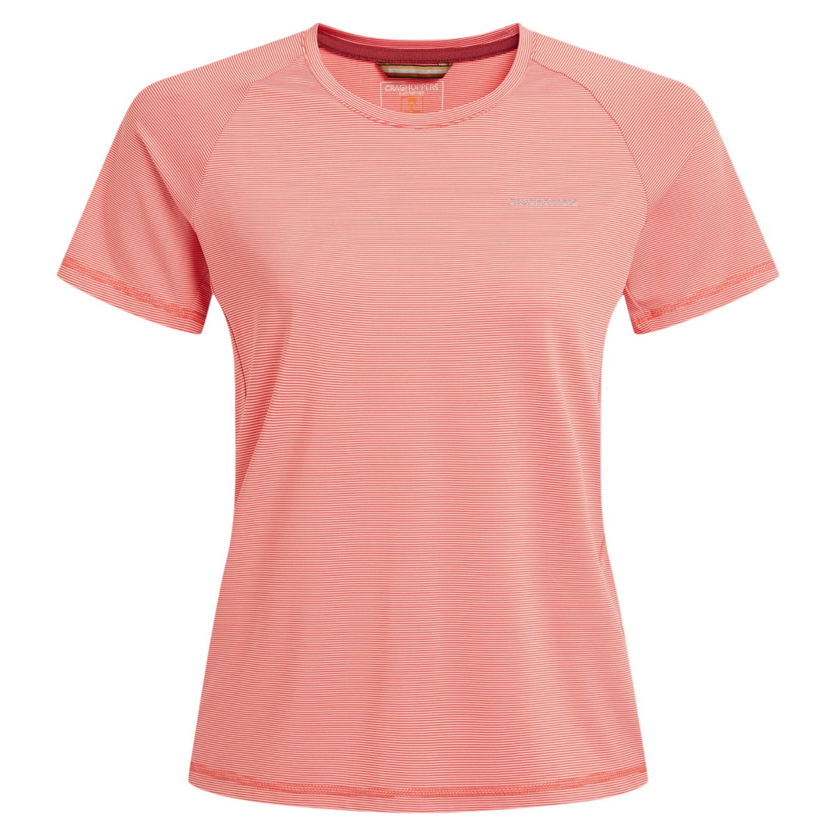 T-shirt uni manches courtes ELLIE corail foncé, CRAGHOPPERS