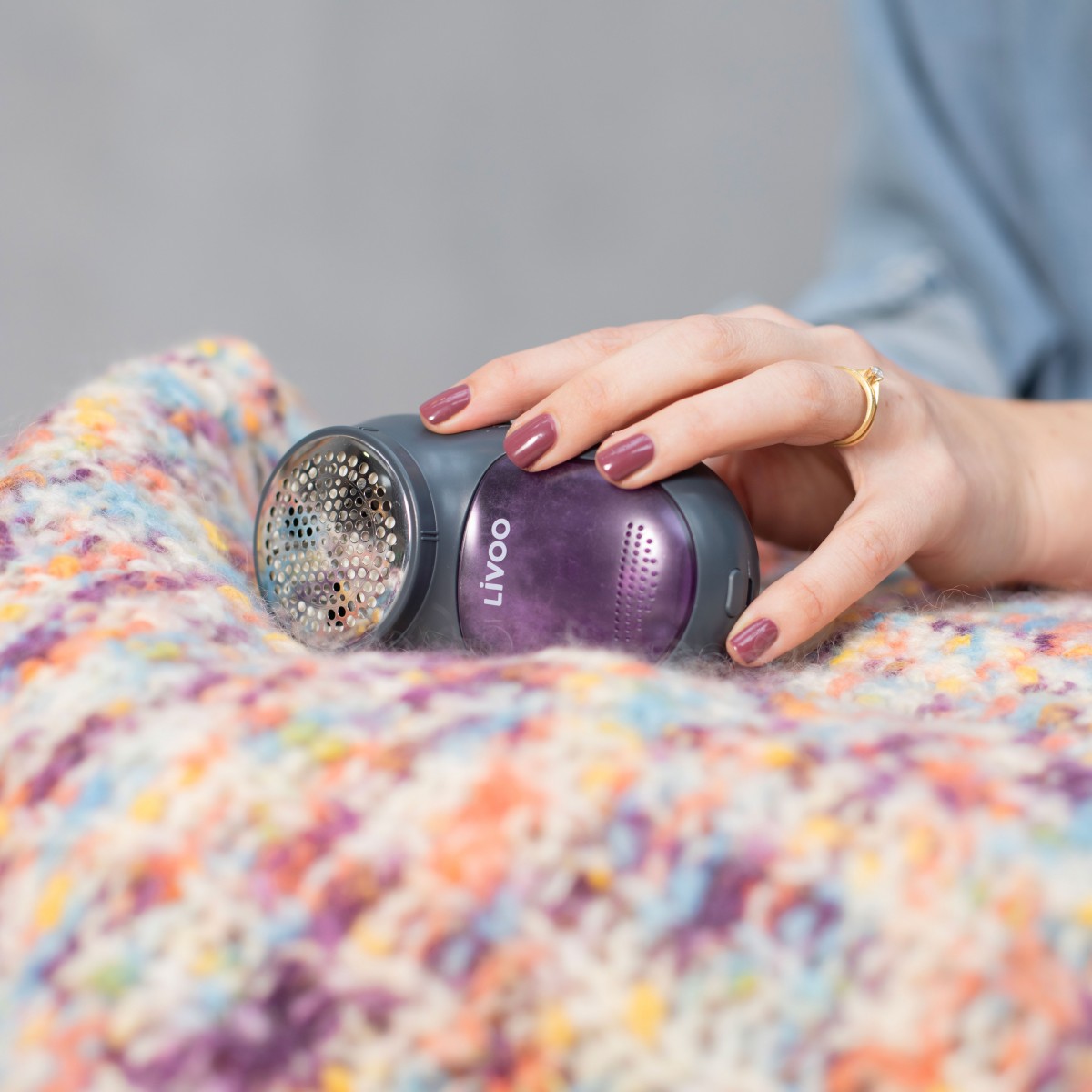 Rasoir anti bouloche rechargeable couleur unique, LIVOO