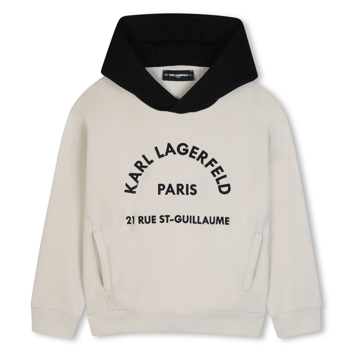 Sweat à capuche lime stone, KARL LAGERFELD KIDS