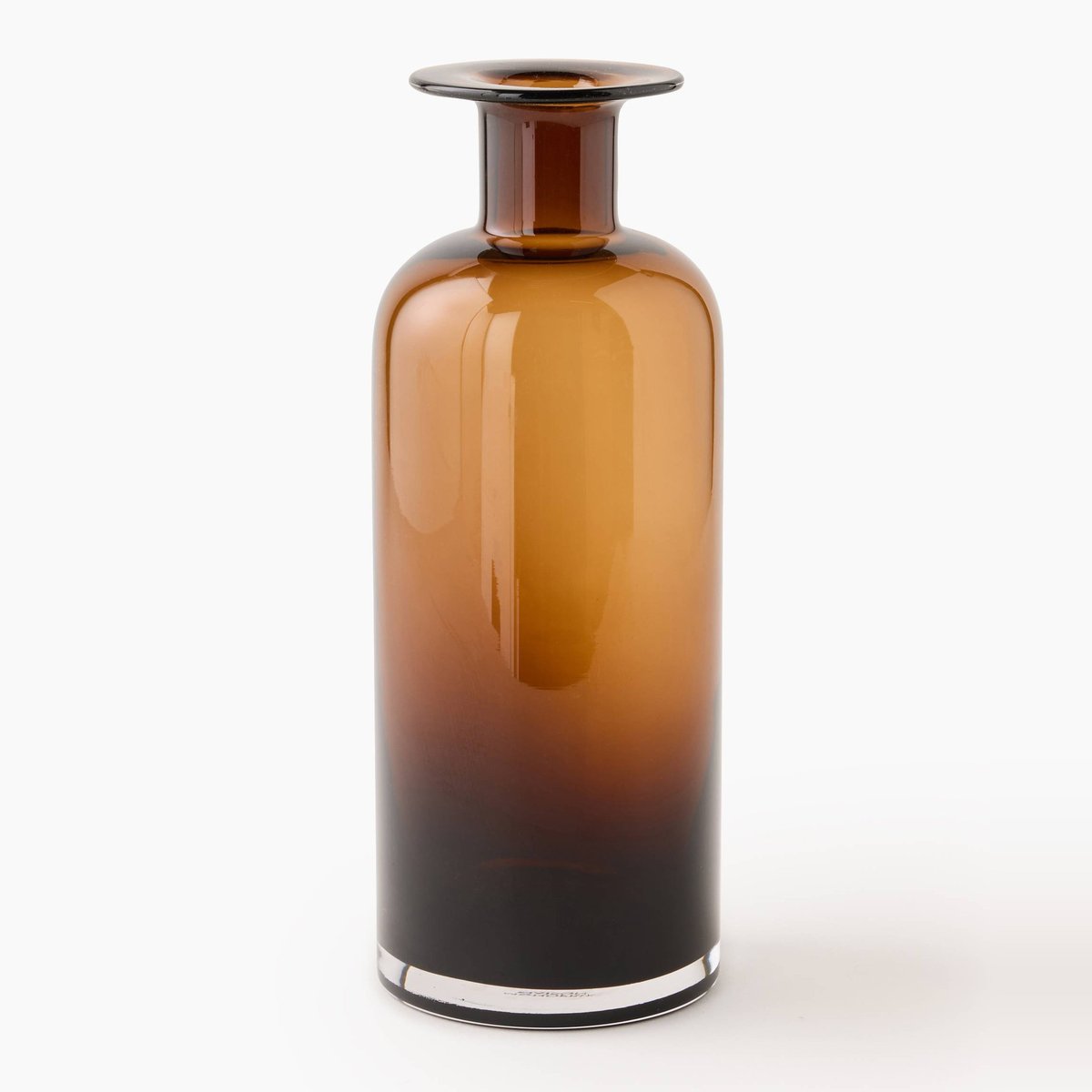 Fiole, 11,5xH40cm, en verre ambre, MONOPRIX