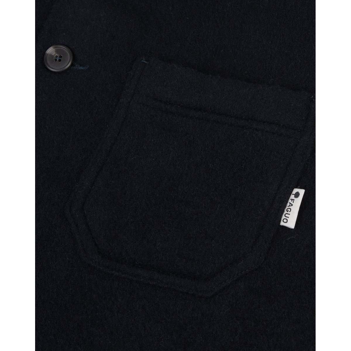 Veste laine LORGE bleu marine, FAGUO