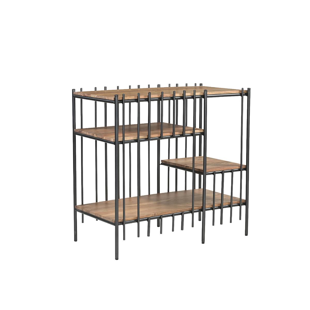 Console en bois d'acacia et pieds métal AVALIA bois clair, MADE IN MEUBLES 