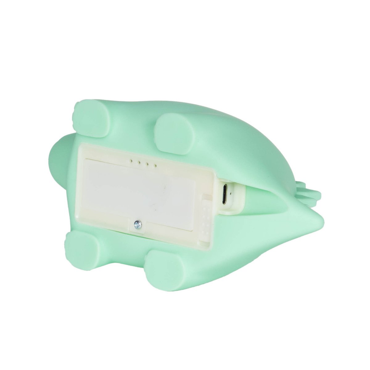 Veilleuse Dino en silicone rechargeable USB vert, AMADEUS LES PETITS