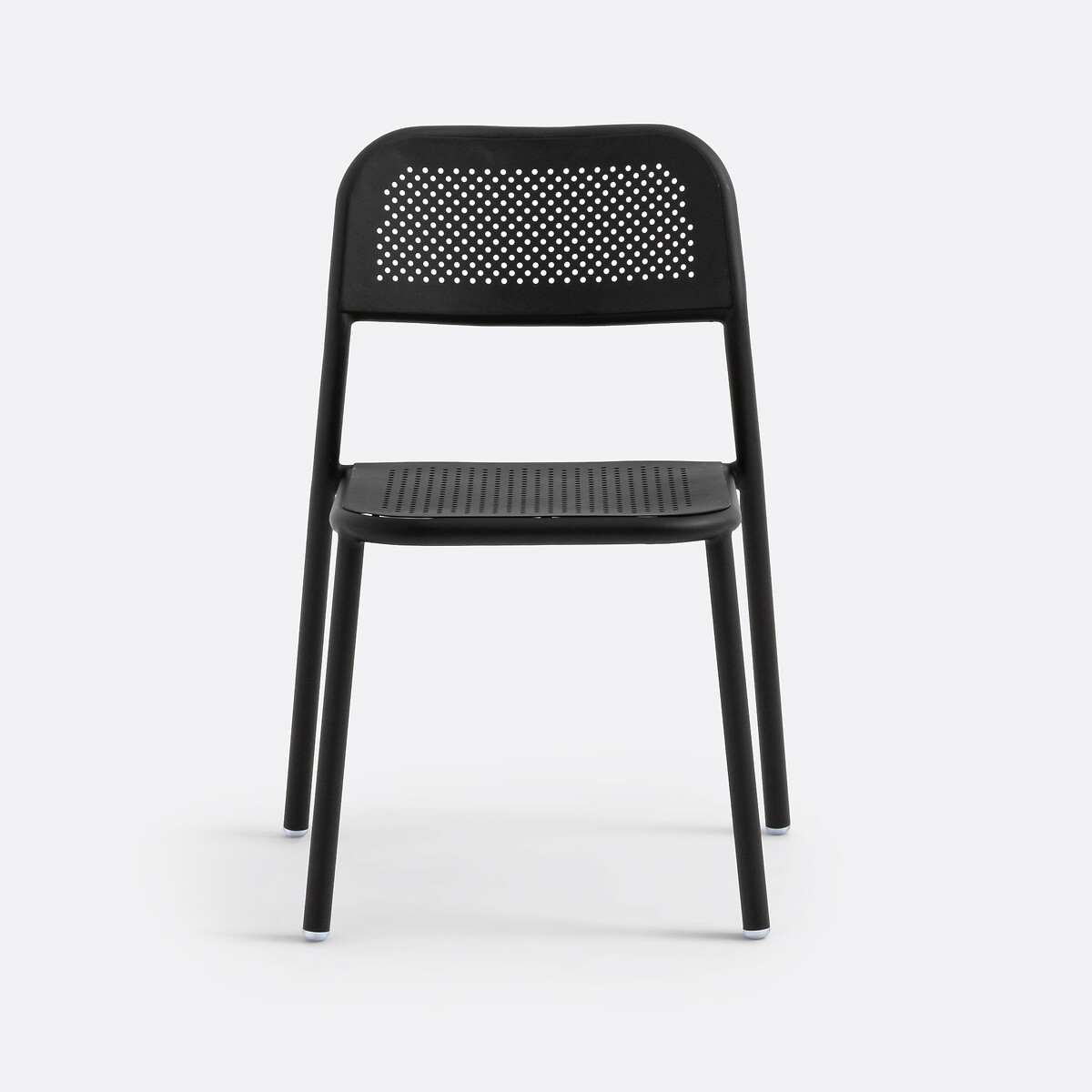 Lot de 2 chaises de jardin aluminium, Lyona noir, LA REDOUTE INTERIEURS