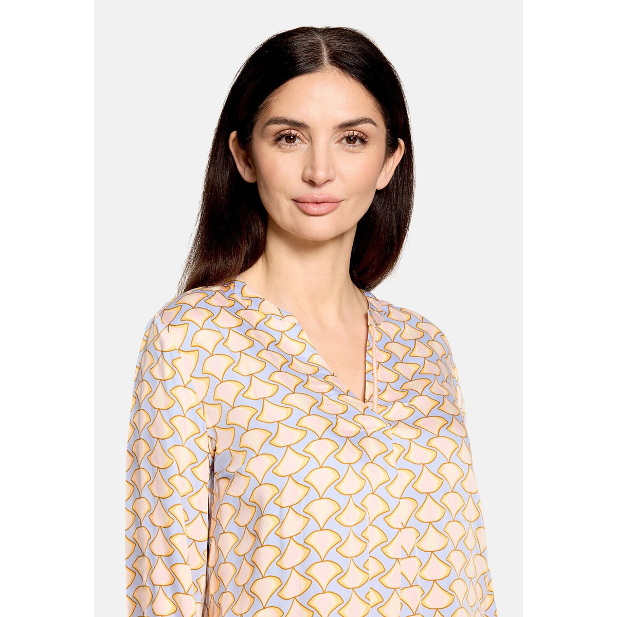 Blouse casual à motifs blue/apricot, CARTOON