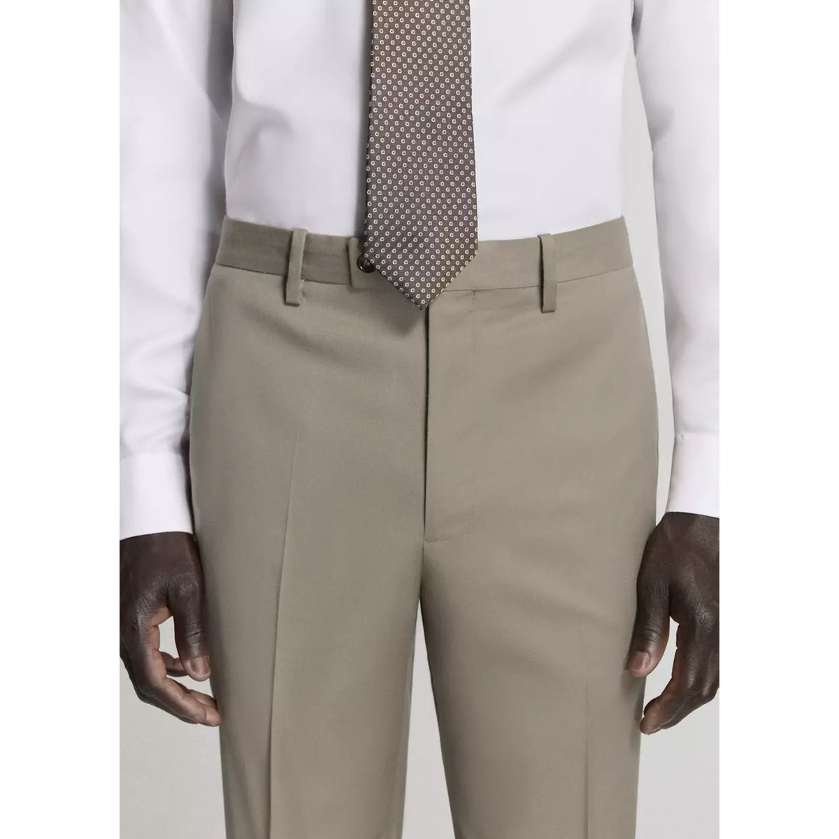 Pantalon costume Milán slim-fit gris vison, MANGO MAN