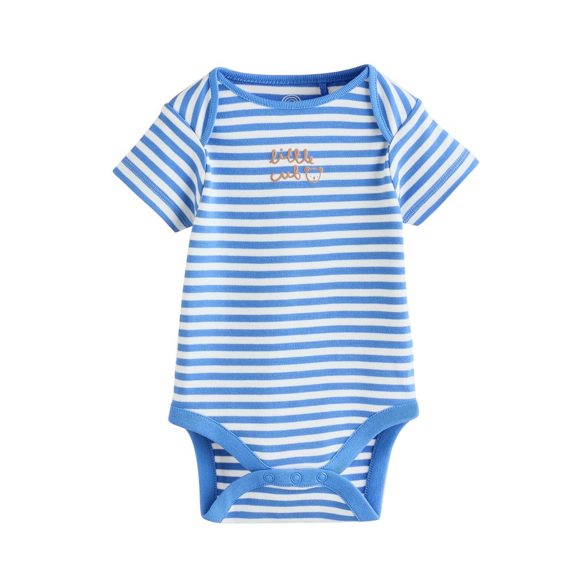 Body bébé à manches courtes, lot de 5 ours bleu/écru, NEXT