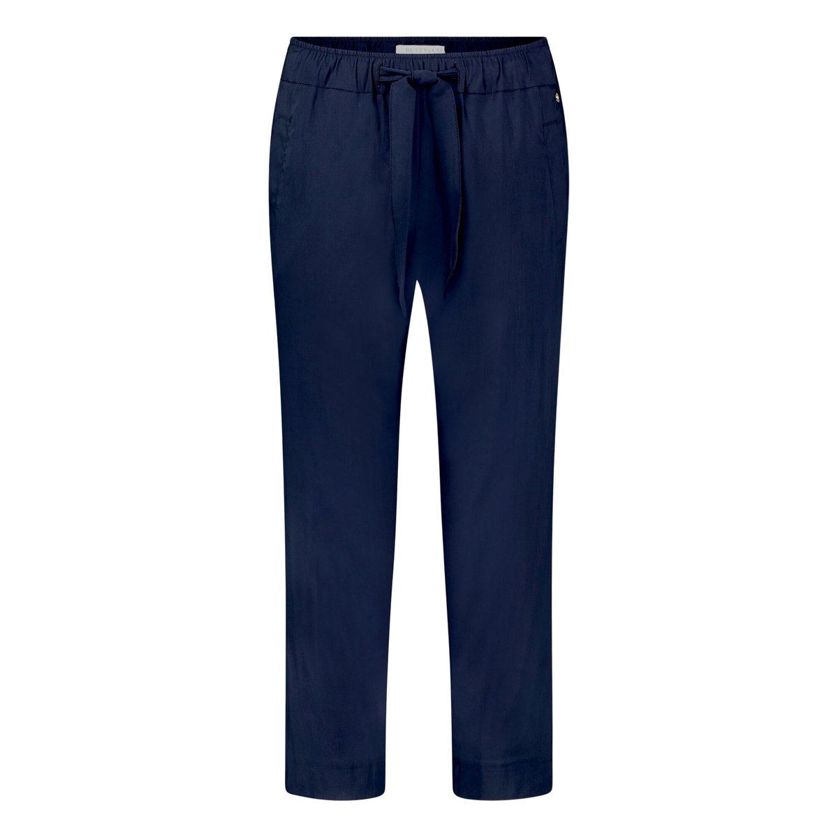 Pantalon casual à taille élastique navy blue, BETTY & CO