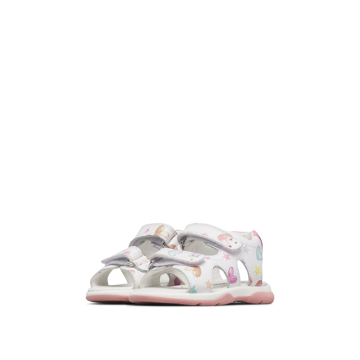 Sandales en cuir WUNNY blanc-rose-, FALCOTTO