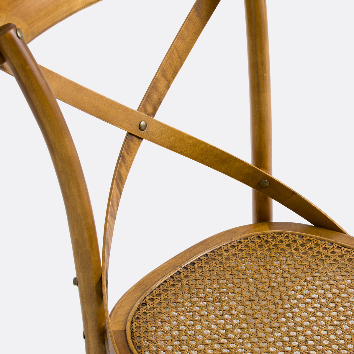 Lot de 2 chaises bois et cannage Cedak noyer, LA REDOUTE INTERIEURS
