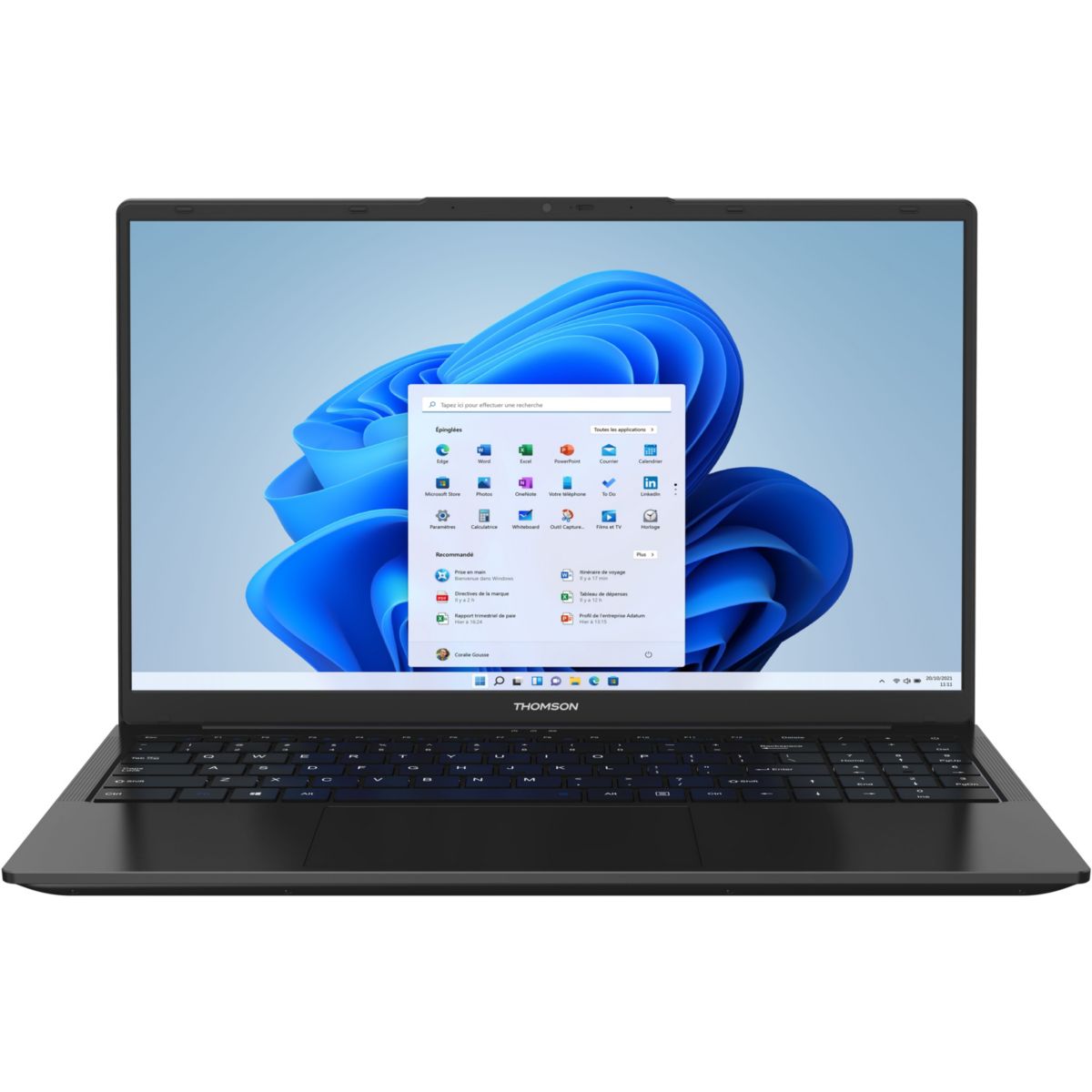 Ordinateur portable N15R53-16BK512 15,6" AMD Ryzen 5 3500U 16 Go RAM DDR4 SSD 512 Go couleur unique, THOMSON